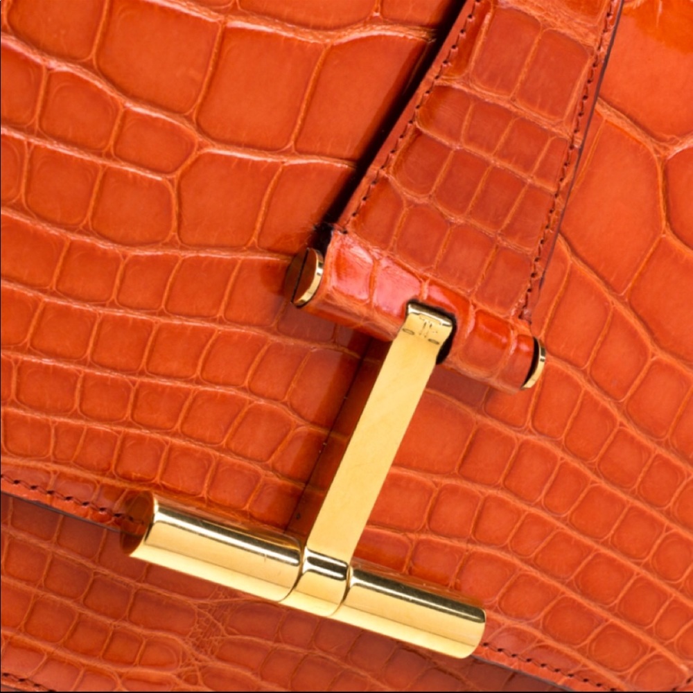 Tom Ford Alligator Skin Tara T-clasp crossbody❤️❤️ - Picture 3 of 8